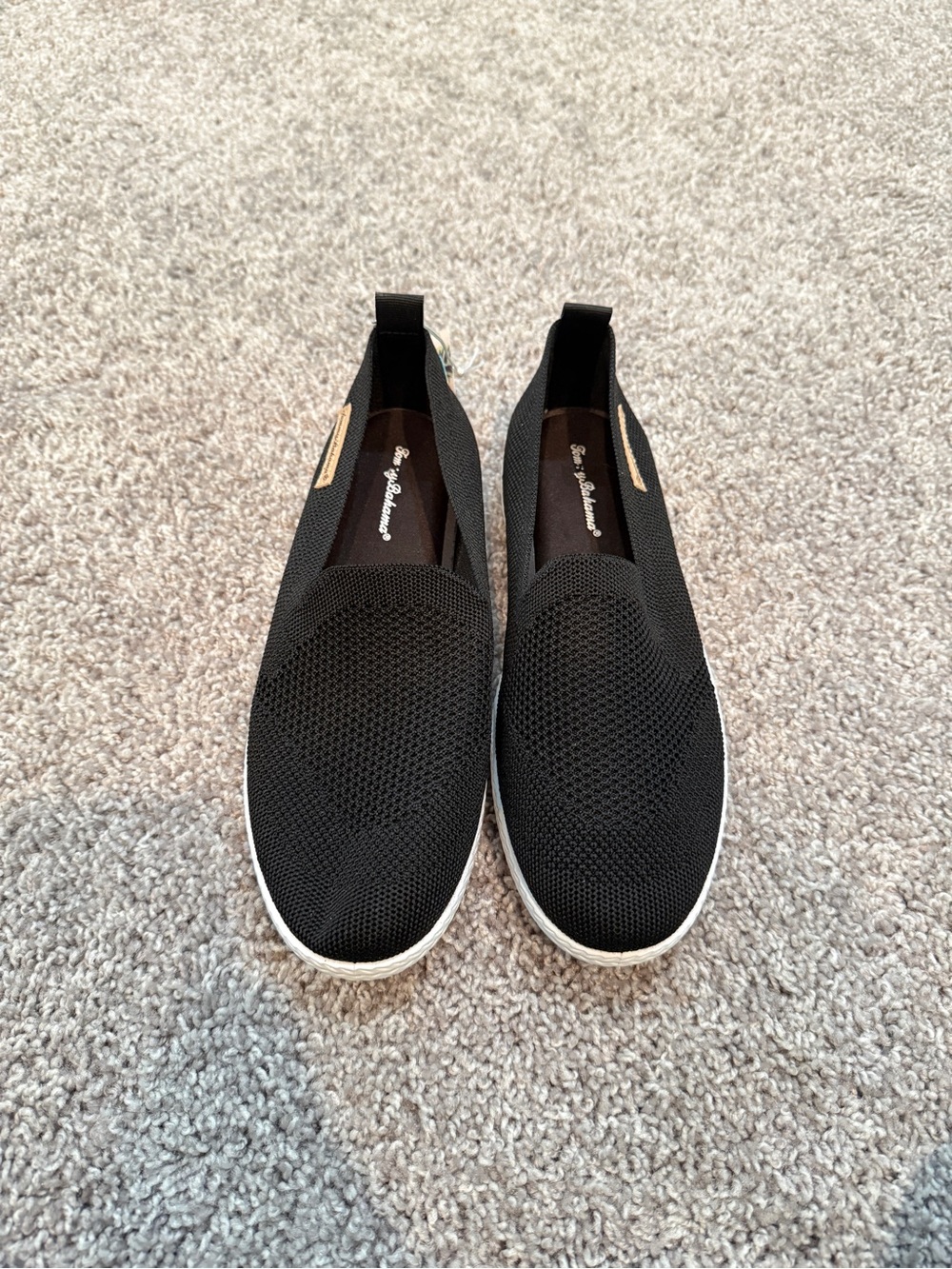Tommy Bahama Black Mesh Memory Foam Shoe NWT 9.5